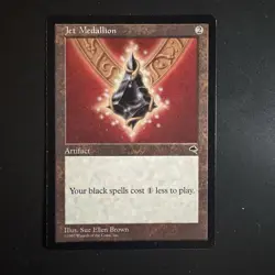 Magic the Gathering Jet Medallion Tempest Lightly Played LP MTG - Image 1