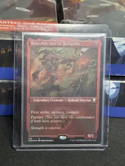 Rograkh, Son of Rohgahh Foil Etched MTG Commander Legends CMR Unplayed NM # 575 - Image 3