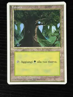 Magic MTG Italian Revised Forest Artist Proof Near Mint - Only 50 Exist! - Image 1