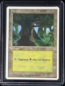 Magic MTG Italian Revised Forest Artist Proof Near Mint - Only 50 Exist! - Image 3