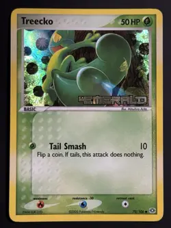 Pokemon Treecko 70/106 Reverse Holo EX Emerald - LP- - Image 1