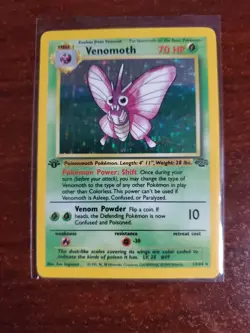Pokemon Jungle Set 1st Edition Venomoth 13/64 Holo Rare - Image 1