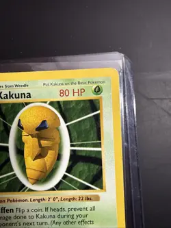 Pokemon TCG Kakuna Base Set 33/102 Regular Shadowless Uncommon MP 033/102 - Image 4