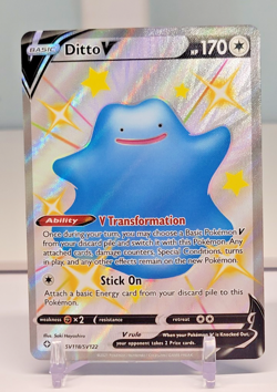 Pokemon TCG Ditto V SV118/SV122 Shining Fates Shiny Vault NM - Image 1
