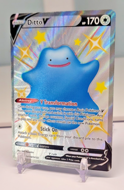 Pokemon TCG Ditto V SV118/SV122 Shining Fates Shiny Vault NM - Image 2