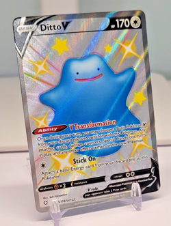 Pokemon TCG Ditto V SV118/SV122 Shining Fates Shiny Vault NM - Image 3