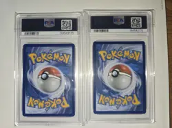 2023 Pokemon 151 Bulbasaur #166 and Ivysaur #167 PSA 7 - Image 2