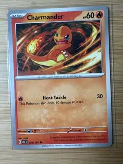 Charmander 26/197 NM Scarlet & Violet (Obsidian Flames) Pokemon NM - Image 1