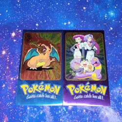Pokemon 2000 Topps Oversized Tin Topper TV Animation Ed. Ser 2 Charizard /Rocket - Image 3