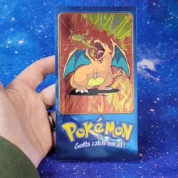 Pokemon 2000 Topps Oversized Tin Topper TV Animation Ed. Ser 2 Charizard /Rocket - Image 4