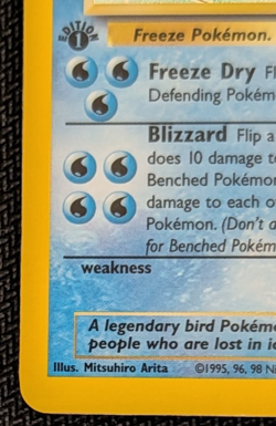 1999 Pokemon Fossil 1st Edition Articuno 2/62 Holo Rare WOTC LP NM - Image 5
