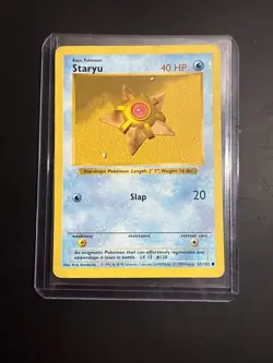 Pokemon TCG Staryu Base Set 65/102 Regular Shadowless Common MP Vintage RARE - Image 3