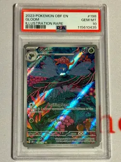 Pokemon Obsidian Flames - Gloom Illustration Rare - #198/197 - GEM MINT - PSA 10 - Image 1