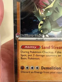 Pokemon Center Team Rocket's Tyranitar 096/182 Destined Rivals Promo Sealed - Image 2