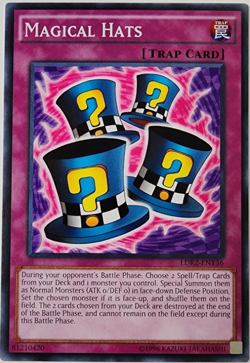 YUGIOH - Magical Hats - LDK2-ENY36 - Common - Unlimited Ed - NM/M - Image 1