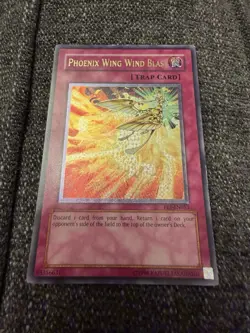 1x Yugioh Phoenix Wing Wind Blast Ultimate FET-EN053 PL Played - Image 1