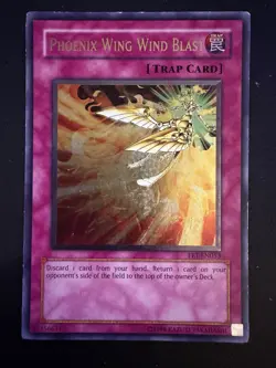 1x Yugioh Phoenix Wing Wind Blast Ultimate FET-EN053 PL Played - Image 2