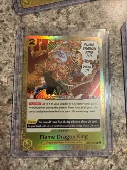 Flame Dragon King ST13-017 One Piece TCG Ultra Deck: The Three Brothers x4 - Image 3
