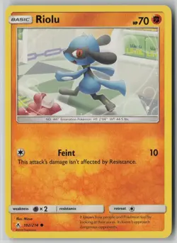 Riolu 102/214 Pokemon Unbroken Bonds Common Near Mint Card (NM) 2 - Image 1