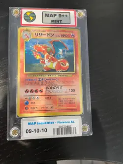 Pokemon card MAP 9++ CHARIZARD Japanese No. 006 Mint (PSA Equivalent)9-10-10 - Image 1