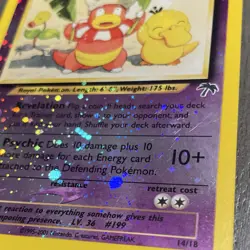POKEMON SLOWKING #14/18 - REVERSE HOLO PROMO - SOUTHERN ISLANDS - 70HP TCG CARD - Image 4