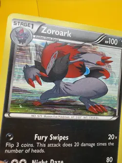ZOROARK 67/98 Holo Rare BW: Emerging Powers Pokemon Card 2011 MP - Image 3