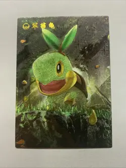 Turtwig Turtle Pokemon Foil Holo Card Anime Rare Full Alt Art 387 Arcade Pokedex - Image 1