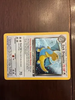 Pokemon TCG Dark Dragonite Holo Rare Card 5/82 - Image 3