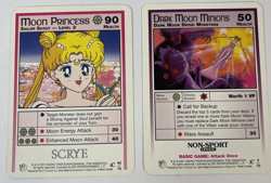 Sailor Moon CCG Rare Promo Card Lot Of 2 Dark Moon Minions And Moon Princess - Image 1