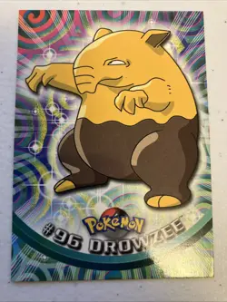 Drowzee Pokemon 2000 Topps Card Blue Logo - Image 1