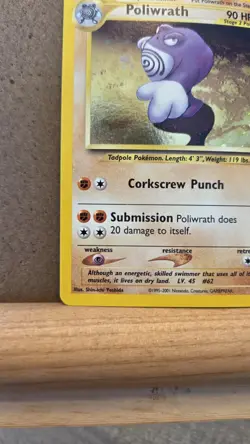 Poliwrath Neo Discovery 9/75 Rare holo NM - ungraded Pokemon Card - Image 4