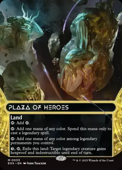 Plaza of Heroes (0033) (Borderless) [Edge of Eternities: Stellar Sights] Foil Ne - Image 1