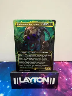Indominus Rex, Alpha 39 Embossed Borderless MTG - Image 1