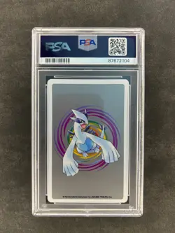 2000 POKEMON SILVER VERSION PLAYING CARDS ACE OF CLUBS #152 CHIKORITA PSA 10 - Image 2