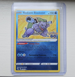 Radiant Blastoise 018/078 Rare Holo Foil Pokemon Go 2022 - Image 2