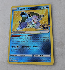 Radiant Blastoise 018/078 Rare Holo Foil Pokemon Go 2022 - Image 5