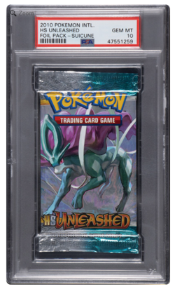 2010 Pokemon International HS Unleashed Suicune Foil Pack PSA 10 GEM MINT - Image 1
