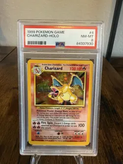 PSA 8 Pokemon TCG Base Set #004/102 Charizard Holo - Image 1