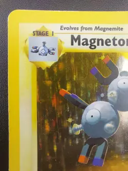 Pokemon TCG Magneton Base Set 9/102 Holo Unlimited Holo Rare MP+ - Image 2