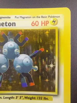 Pokemon TCG Magneton Base Set 9/102 Holo Unlimited Holo Rare MP+ - Image 3