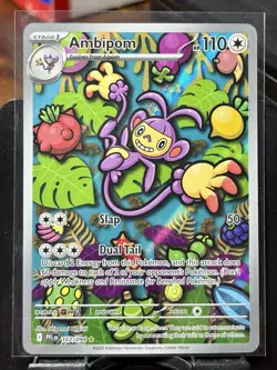 Ambipom - Pokemon TCG - Phantasmal Flames - 107/094 - ILLUSTRATION RARE ~ NM - Image 2