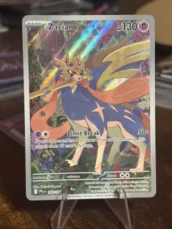 Zacian 100/094 Illustration Rare Pokemon Phantasmal Flames Nicely Centered! - Image 1