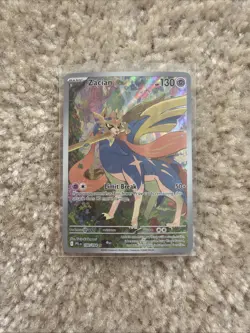 Zacian 100/094 Illustration Rare Pokemon Phantasmal Flames - Image 1