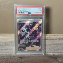 Pokemon TCG Astral Radiance Allister TG24 PSA 7 NM Full Art Trainer Holo - Image 1