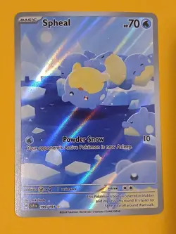 Pokemon Scarlet & Violet Surging Sparks Spheal 199/191 Illustration Rare - Image 2