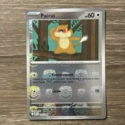 Patrat (MASTER Ball Pattern) Common Pokemon TCG SV: White - Image 1