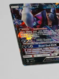 Darkrai GX Ultra Rare Holo SM - Burning Shadows 88/147 Pokemon TCG - Image 2