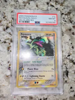 2005 pokemon ex rayquaza holo delta species psa 8 - Image 2