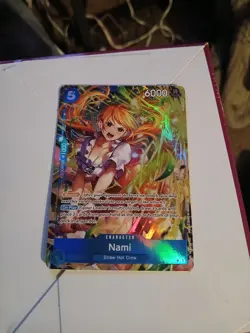 Nami (054) (Alternate Art) OP11-054 A Fist of Divine Speed Foil - Image 1