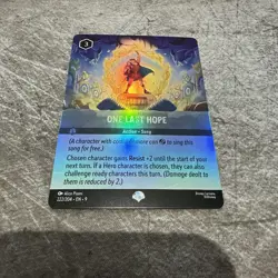 One Last Hope (Epic) 222/204 Disney Lorcana Fabled HOLO FOIL NM - Image 1
